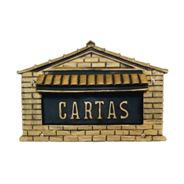 Cx Correios Tijolinho Popular Muro Aço Carbono