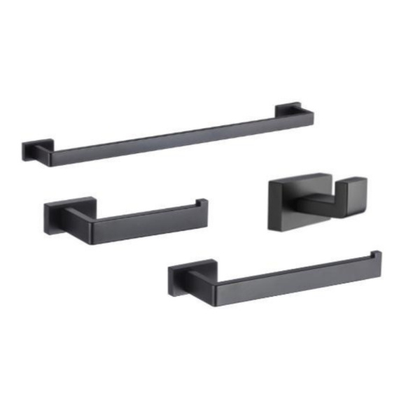 Kit 4 Peças Quadra Black