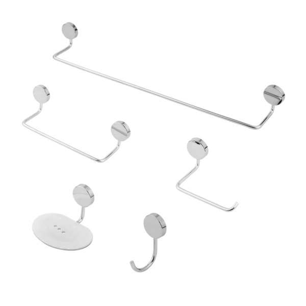 Kit 5 Peças Zyp Cromado