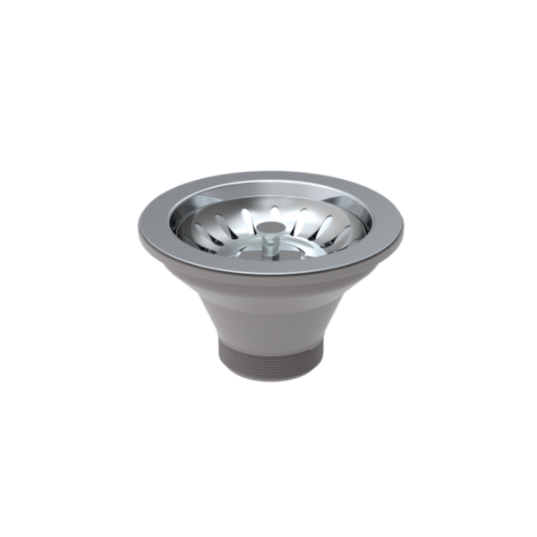 Válvula 1624 Pia Americana (Inox)  Corpo Pvc 4 1/2